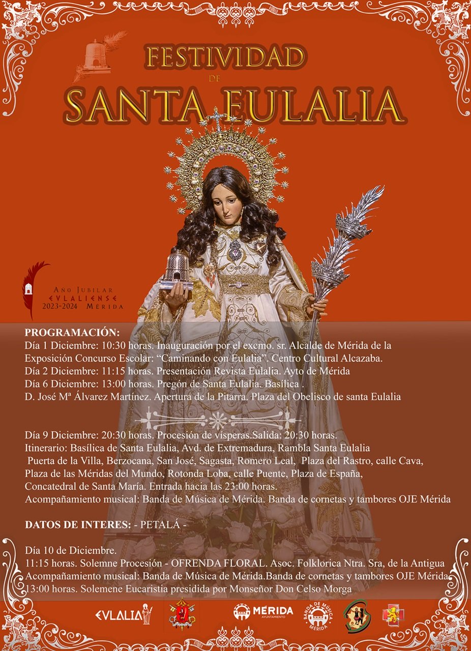 Festividad de Santa Eulalia 2022 Mérida